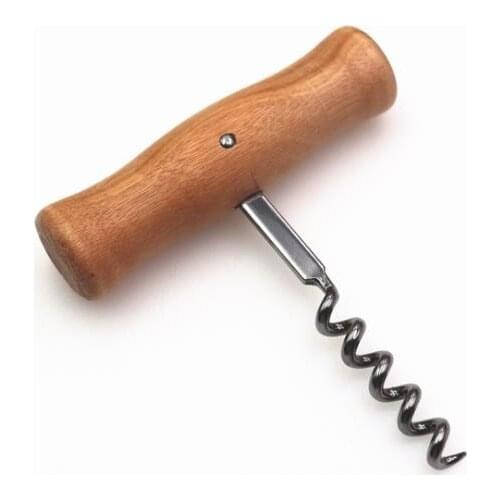 100pcs Multifunctional Wine Bottle Opener Outdoor Wood Corkscrew Wine Bottle Opener Kitchen Tool SN3921