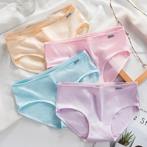 3Pcs Cotton Panties Plus Size Underwear Women Briefs Girls Sexy Lingerie Pantys Calcinhas Woman Shorts Seamless Underpant Ladies