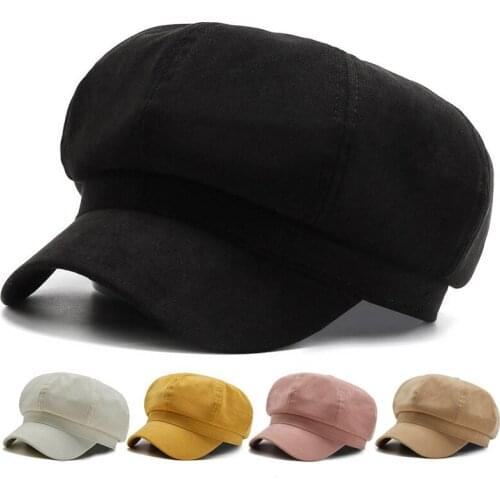 New Autumn Womens Beret Hats For Outdoor Travel Fashion Portable Personalized Octagonal Cap Leisure Hat For Women Girls 2021