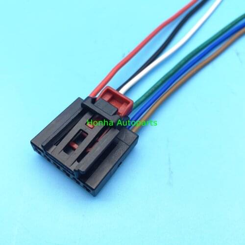 Free Shipping 1/2/10/20/50pcs 6 Pin Female Rear Lamp Plug Taillight Connector Wire Harnes For VW Audi 1S0 972 706 1S0972706