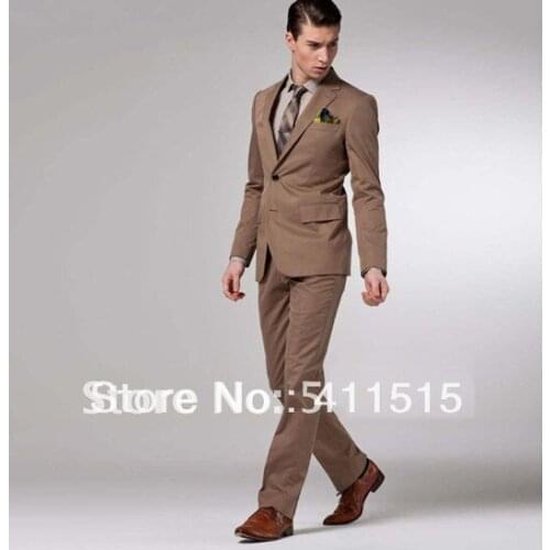 Free shipping high quality wool cheap suits Custom made wedding groom wear Men Fashion Suit (Jacket + pants +vest) dress