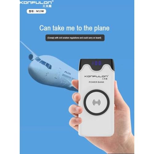 Wireless Charge Power Bank For Samsung Glaxy iphone 12 Series 10000mAh Portable Charge For Huawei Xiaomi Realme