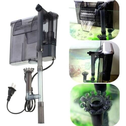 3.5W Fish Tank Noiseless External Filter Aquarium Ultra-Silence Wall-mounted Waterfall External Hanging Filter