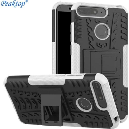 For Huawei Honor 7C Case 5.7inch ShockProof TPU Hard PC Stand Case For Fundas Huawei Honor 7C 7 C AUM-L41 Russian Version Cover