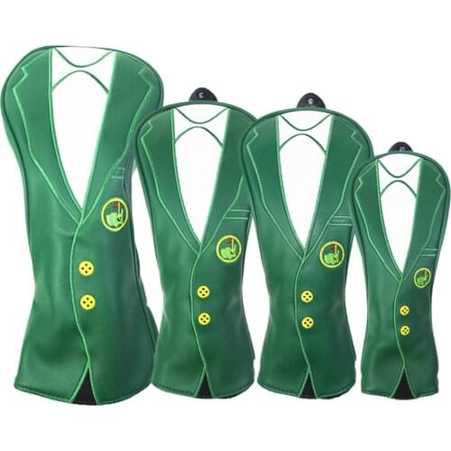 Golf Wood Headcover Durable PU Leather Driver Covers Utility Protect