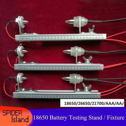 18650 Battery Four-wire Test Stand 26650 Capacity Tester Battery Fixture AA Internal Resistance 18650 Dividing Tester Bracket