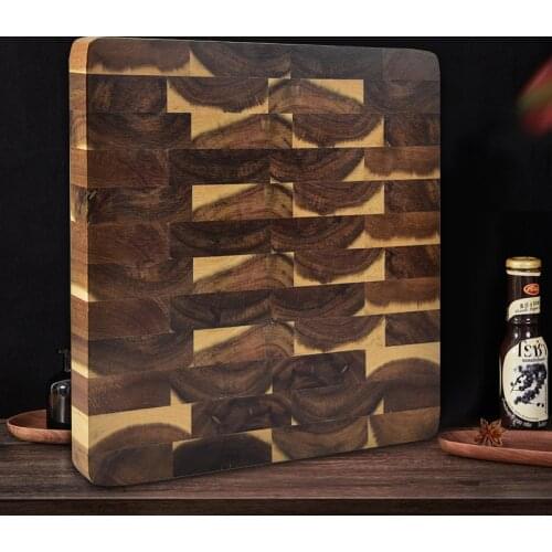 Acacia cutting board household kitchen solid wood high quality durable square wood cutting board 30x30x3cm