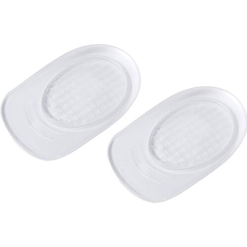 Gel Heel Insoles Heel Cups Half Shoe Cushion Pads Inserts Foot Pain Relief