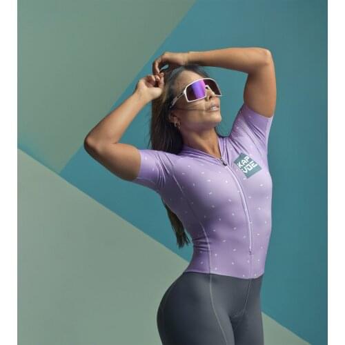Kapvoe 10 Style New Summer Cycling Wear Suit Ladies Breathable Team Racing Sports Cycling Wear Macaquinho Ciclismo Feminino