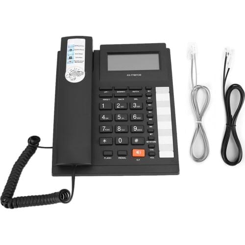 KX T7007 Dual Interface Caller ID Large Buttons Home Office Telephone Landline Black audifono Home Telephone Corded Telephone