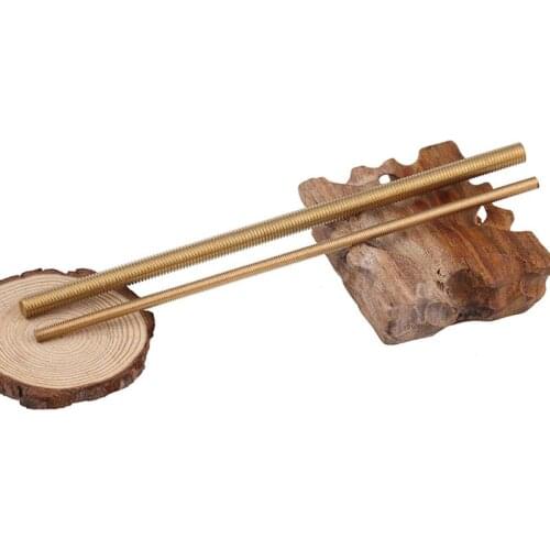 Brass Full Threaded Rod Solid Allthread Stud M2 M2.5 M3 M4 M5 M6 M8 M10 M12-M20