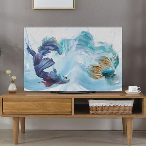 Linen Television Cover 55-Inch LCD European-Style Wall Hanging 42 Hanging Simple Modern TV Set Pastoral