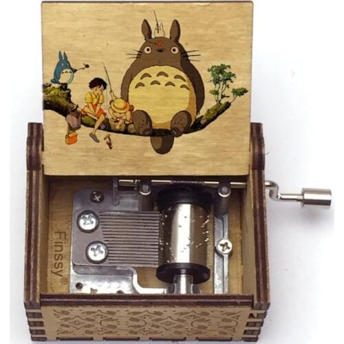 Color print My Neighbor Totoro hand-ed music box tonari no totoro Music Box Musical Box Gift Christmas Birthday