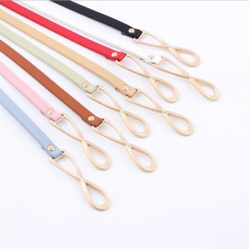 2019 New Designer Long Thin Pu Leather Skinny Belt WaistBand Female Long Knot Belts for Women Dresses Jeans Waist Girdle belt