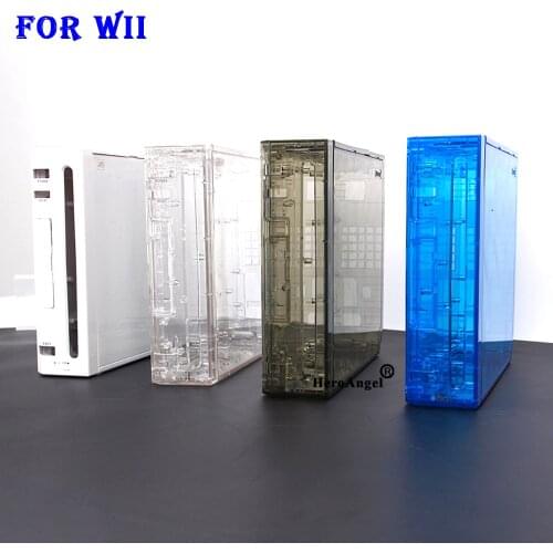 4 Colors New Transparent Full Host Shell Case Housing For Nintend Wii Replacement Case Cover For Wii Console Dropshipping