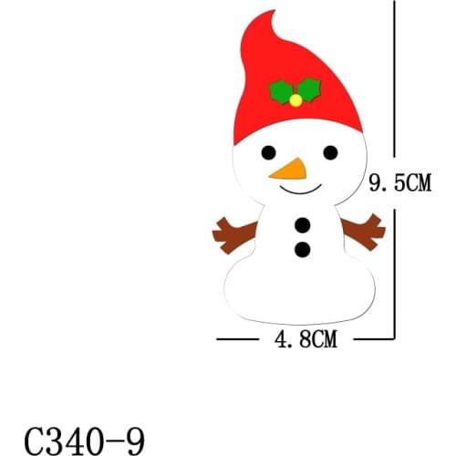 New Christmas snowman Wooden die Scrapbooking C340-9 Cutting Dies Multiple sizes