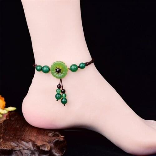 Handmade Anklet Girls Retro Style Feet Rope Feet Chain Daily Decor Cosplay Prop Women Girl Christmas Gift 1 pcs