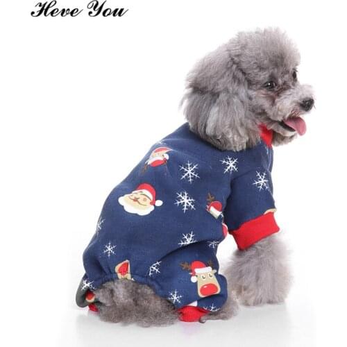 Heve You Dog Clothes for Small Dogs Jumpsuits Print Pet Dog Coat Puppy Chihuahua Pajamas High Quality Pet Sleeping Clothes
