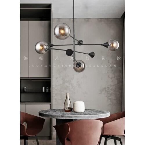 Nordic style simple modern home atmosphere living room chandelier model room bedroom dining room study chandelier