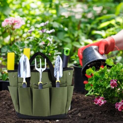 New Garden Tote Heavy Duty Tool Organizer Oxford Cloth Multi Pockets Plant Tools Holder Bag for Outdoor SCI88
