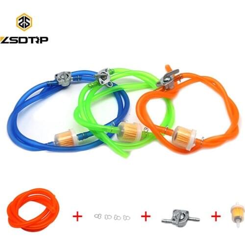 ZSDTRP Universal 6mm Gasoline Oil Fuel Filter & Fuel Tube & Oil switch Set For Motorcycle Moped Scooter Dirt Bike ATV
