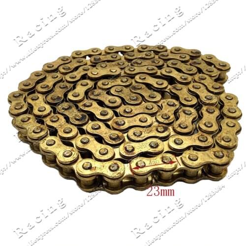 Gold 420 Chain 104 Links Rings For 110cc 125cc Engine Pit Dirt Motor Trail Bike ATV Quad Off-Road