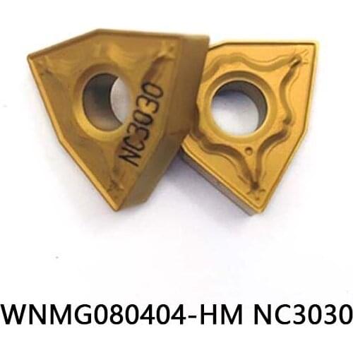 10pcs WNMG080404-HM NC3030 CNC lathe tools machine tool accessories carbide Inserts Used for steel