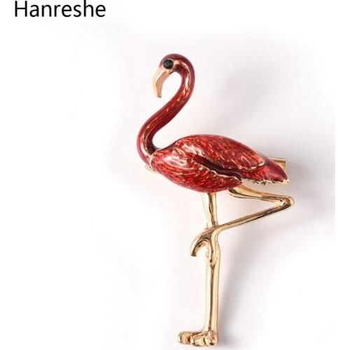 5style Animal Enamel Brooch Flamingo Ostrich Pins Cute High Quality Alloy Jewelry Lapel Backpack Bandana Badge Accessories Gift