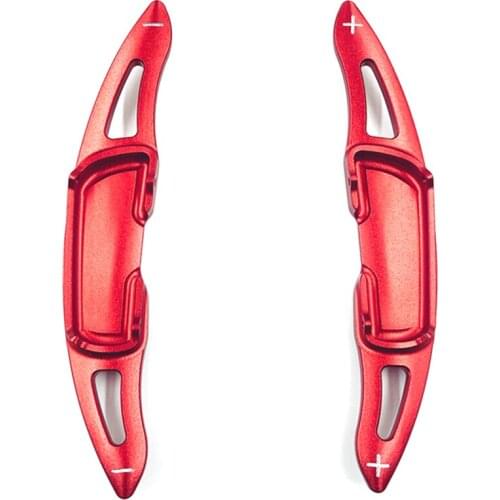 Aluminum Steering Wheel Paddle Shifter Extensions Covers 2 Pieces(Red) for Mazda 3 6 Axela Atenza CX-3 CX-5 MX-5 CX-9