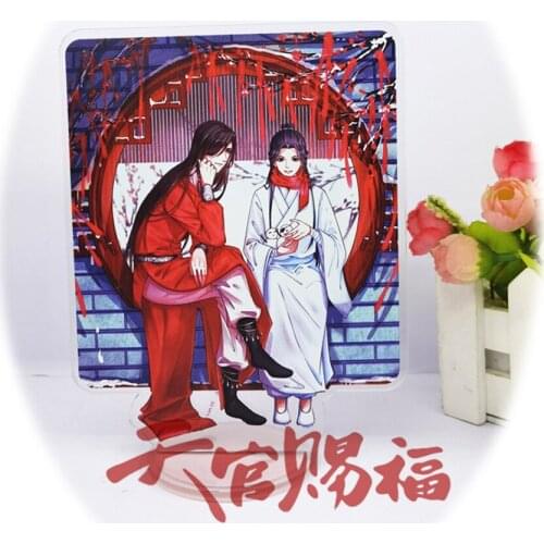 Anime Stand Heaven Officials Blessing Acrylic Figure Xie Lian Hua Cheng Winter Background Kawaii Accessories Boys Girls Gifts