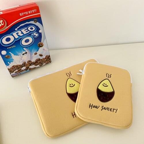 Tablet Case for 11 13 15 Inch Ipad Embroidery Sleeve Case Storage Bag Student Ipad Protective Cover Girl Ipad Liner Clutch Purse