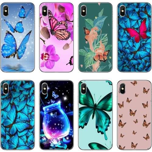 Colorful butterfly flower Accessories phone Case For Huawei P30 P20 Pro P10 P9 P8 Lite Y5 Y6 Y7 Y9 P Smart Plus 2018 2019