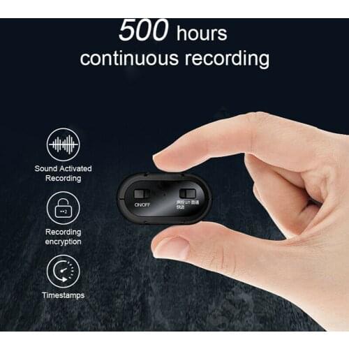 500hours Voice recorder Dictaphone Pen Audio Sound Mini Activated Digital Professional Micro Flash Drive