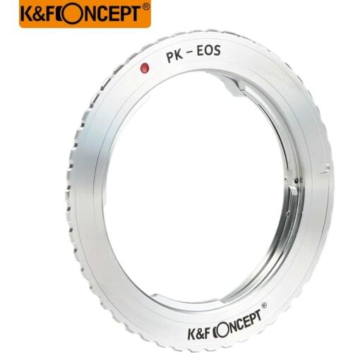 K&F Concept PK-EOS Lens Adapter Ring for Pentax K PK Lens to Canon EOS Camera Body