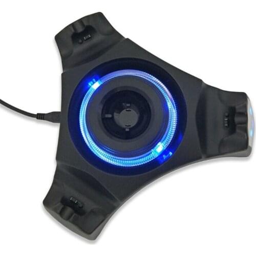 KJH29 PS4 Controller Blu-ray Triangle Charger Base USB Charger Bracket Suitable for Sony Playstation 4 Slim/Pro Charging Station