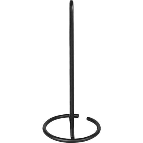 Wrought Iron Tissue Holder Suitable for Dining Table Kitchen Toilet Roll Holder Vertical Tissue Storage Rack Black