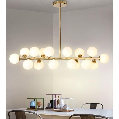 LampsNordic post-modern art chandelier simple creative living room lamp glass restaurant lamp hotel bar decorative lamp