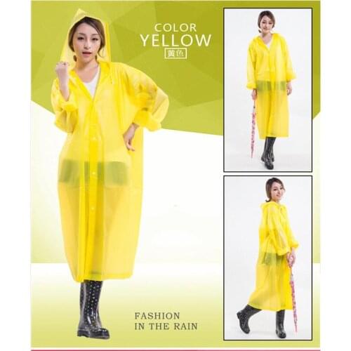 Summer Tourism raincoat for Outdoor hiking travel Fashion Adult Non-disposable eva raincoat portable rainwear