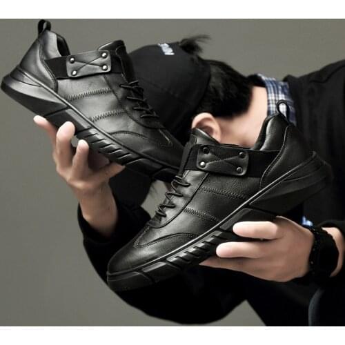 2020 Genuine Leather Shoes Men Loafers Soft Cow Leather Men Casual Shoes 2020 New Male Footwear Black Fashion Sneakers