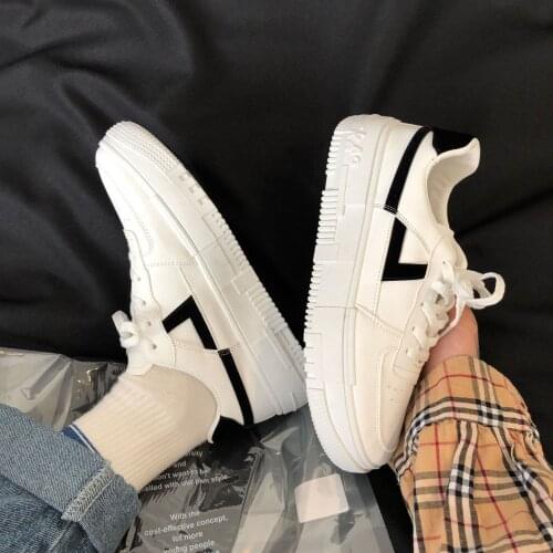Mens Shoes Autumn New Couples Shoes Korean Edition Tide Small White Shoes Men and Women Casual Shoes Board Shoes Male