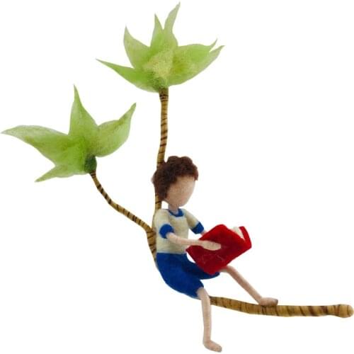 Fairy Needle Felting Kit for Beginners, 6"/15 cm Height, Elf Felting Starter Kit, Needle Felted Fairy, Felting Gift (No. 27)