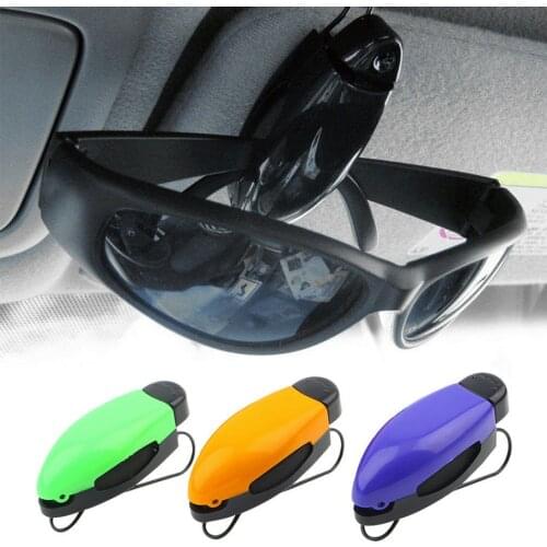 New Car Glasses Holder Auto Vehicle Visor Sunglass Eye Glasses Business Bank Card Ticket Holder Clip Support +Color Random hot