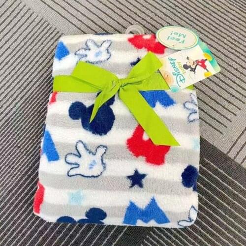 Disney Mickey Minnie Mouse Gift Blanket Frozen Princess Children Throw Blankets Boys Girls Baby High-quality Flat Sheet Decorate