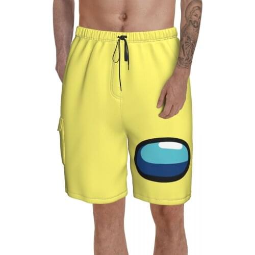 Causal Breathable Quick Dry Funny Sarcastic 3D Video Game running Impostor Sus Sussy Amogus Male Shorts