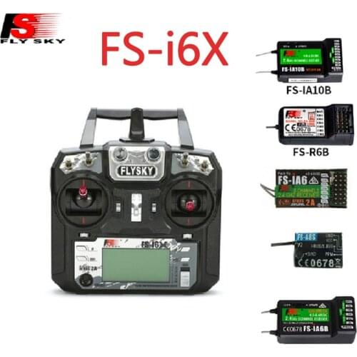 Original FPV FLYSKY FS-I6X 6 Channel 2.4GHz Remote Control rc Transmitter with Receiver for Rc Airplane Boat Helicopter