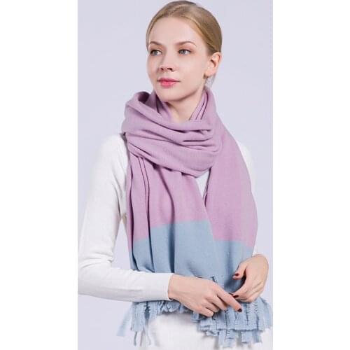 Women 100% Wool Scarf Winter Brand 2021 Warm Shawls and Wraps for Ladies Winter Pashmina Neckerchief Wrap Pure Wool Scarves