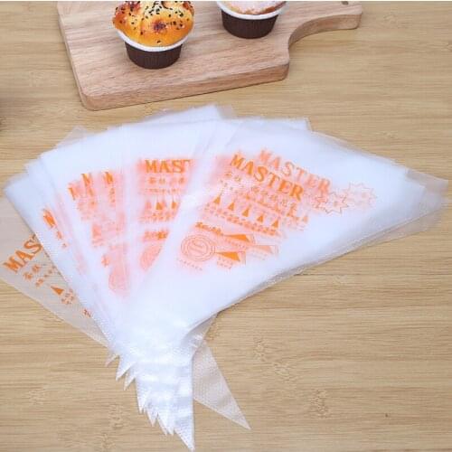 100PCS Disposable Piping Bag Pastry Bag Cake Chocolate Cream Decorating Tools Pastry Piping Icing Bags Kitchen Accessories