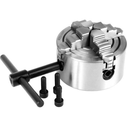 3inch Lathe Chuck K72-80 4-Jaw Independent & Reversible Jaw Metal Lathe Chuck Turning Machine Accessories