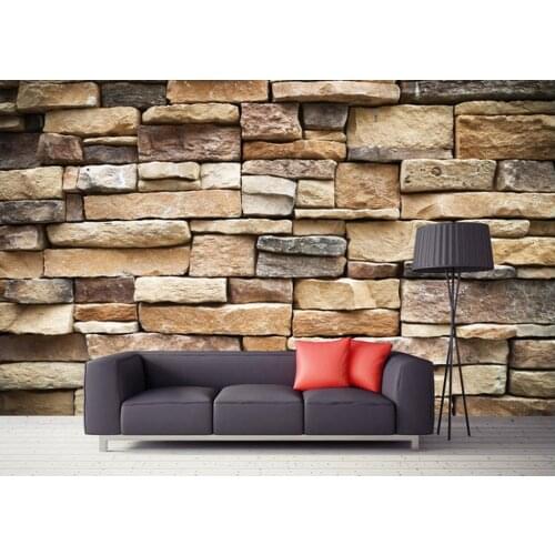 3d wallpaper for room mural 3d wallpaper Retro stone brick wall backdrop living style wallpaper wall 3d wallpaper