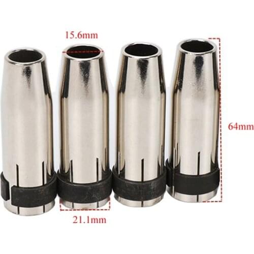 4pcs Welding Nozzles for 24KD Binzel MAG MIG Welding Torch CO2 Weldings Machine Tools Accessories